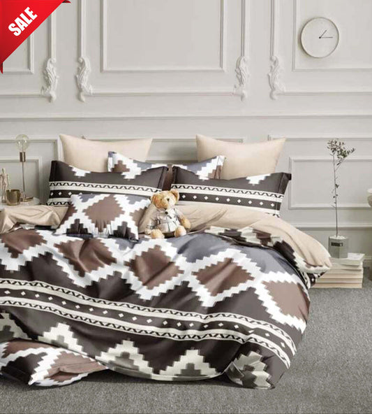 250 TC Sleeplyn : New Launch Cotton Comfort Printed Bedsheet (225 X 245 ) 1 Bedsheet + 2 Pillow cover
