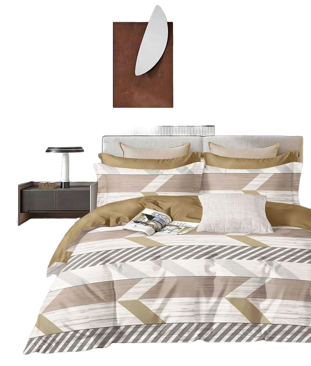 250 TC Sleeplyn : New Launch Cotton Comfort Printed Bedsheet (225 X 245 ) 1 Bedsheet + 2 Pillow cover