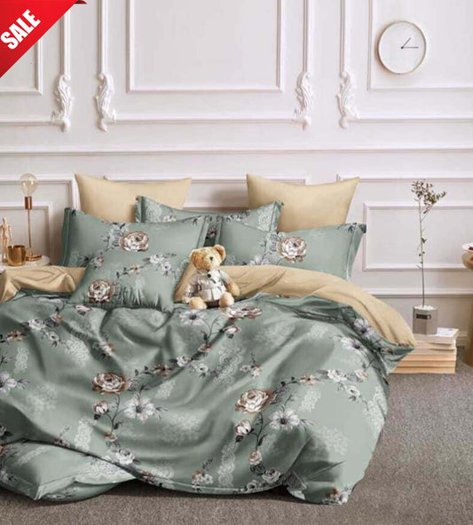 250 TC Sleeplyn : New Launch Cotton Comfort Printed Bedsheet (225 X 245 ) 1 Bedsheet + 2 Pillow cover